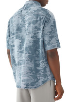 Camouflage Jacquard Denim Shirt